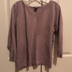 Ann Taylor lilac 3/4 sweater